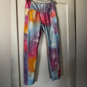 Korsa Performance Tech Crop legging running walk workout gym hike colorful 25”